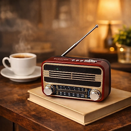 Everton Mini Nostaljik Radyo – Bluetooth & Şarjlı Taşınabilir