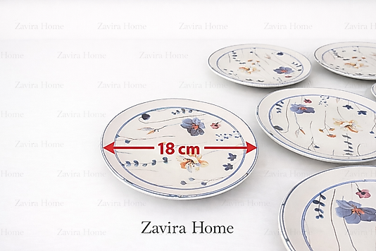 Çiçek Desenli 14 Parça Kahvaltı Seti