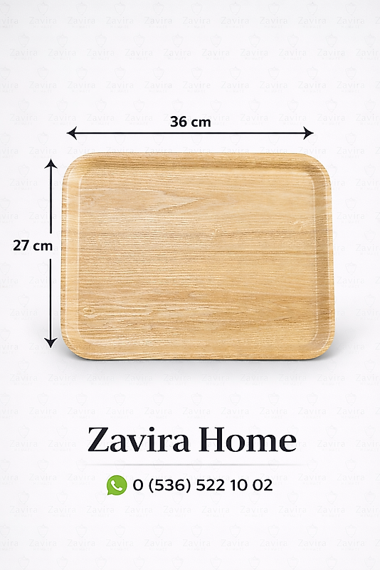 Doğal Bambu Sunum Tepsisi – 36x27 cm