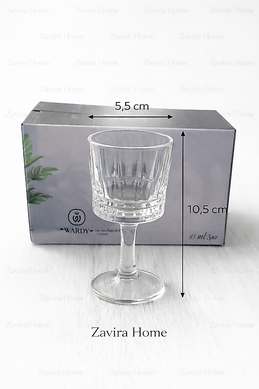 Ayaklı Cam Kahve Yanı Sunum Bardağı