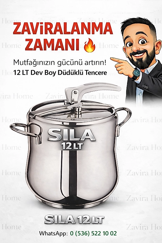 SILA 12 LT Düdüklü Tencere
