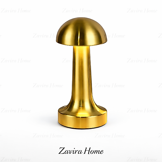 Gold Mantar Tasarımlı LED Masa Lambası